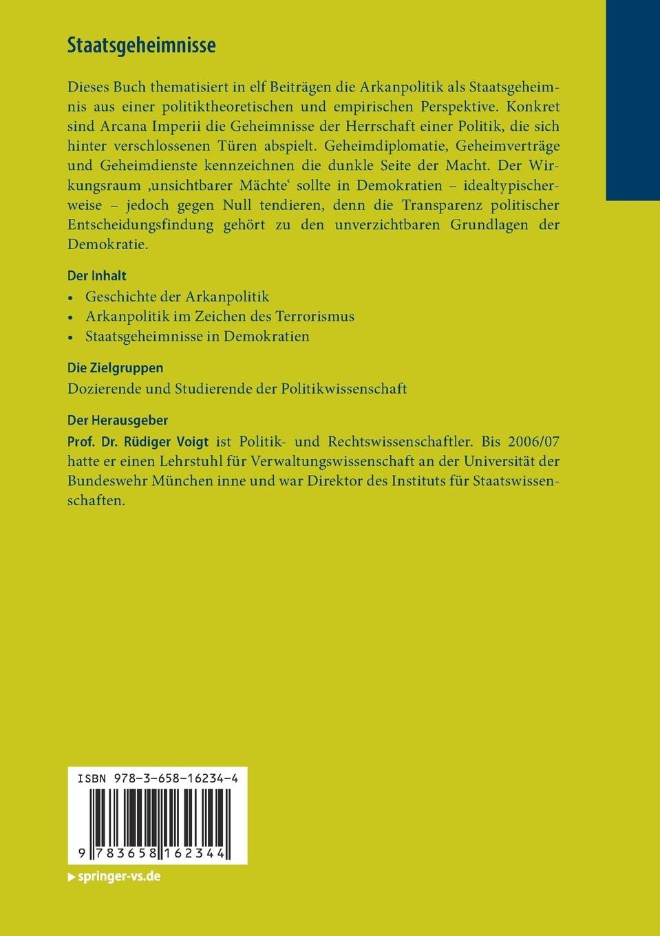 Rückseitencover Staatsgeheimnisse