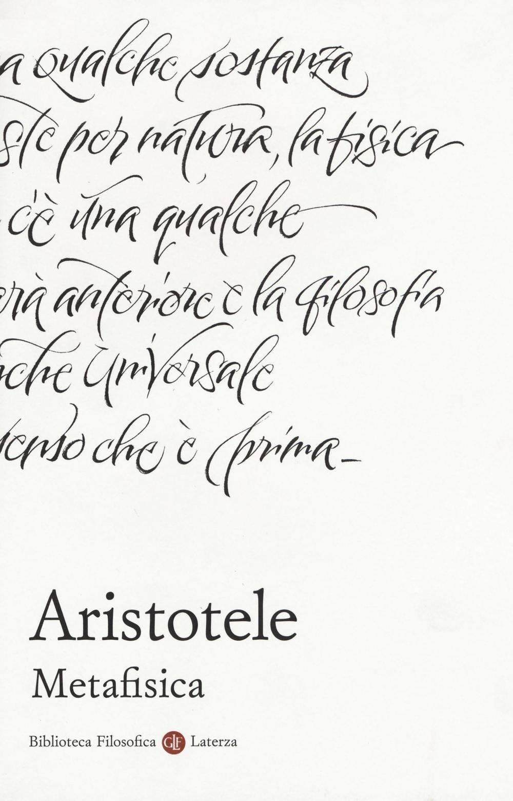 Vorderes Coverbild Metafisica. Testo greco a fronte