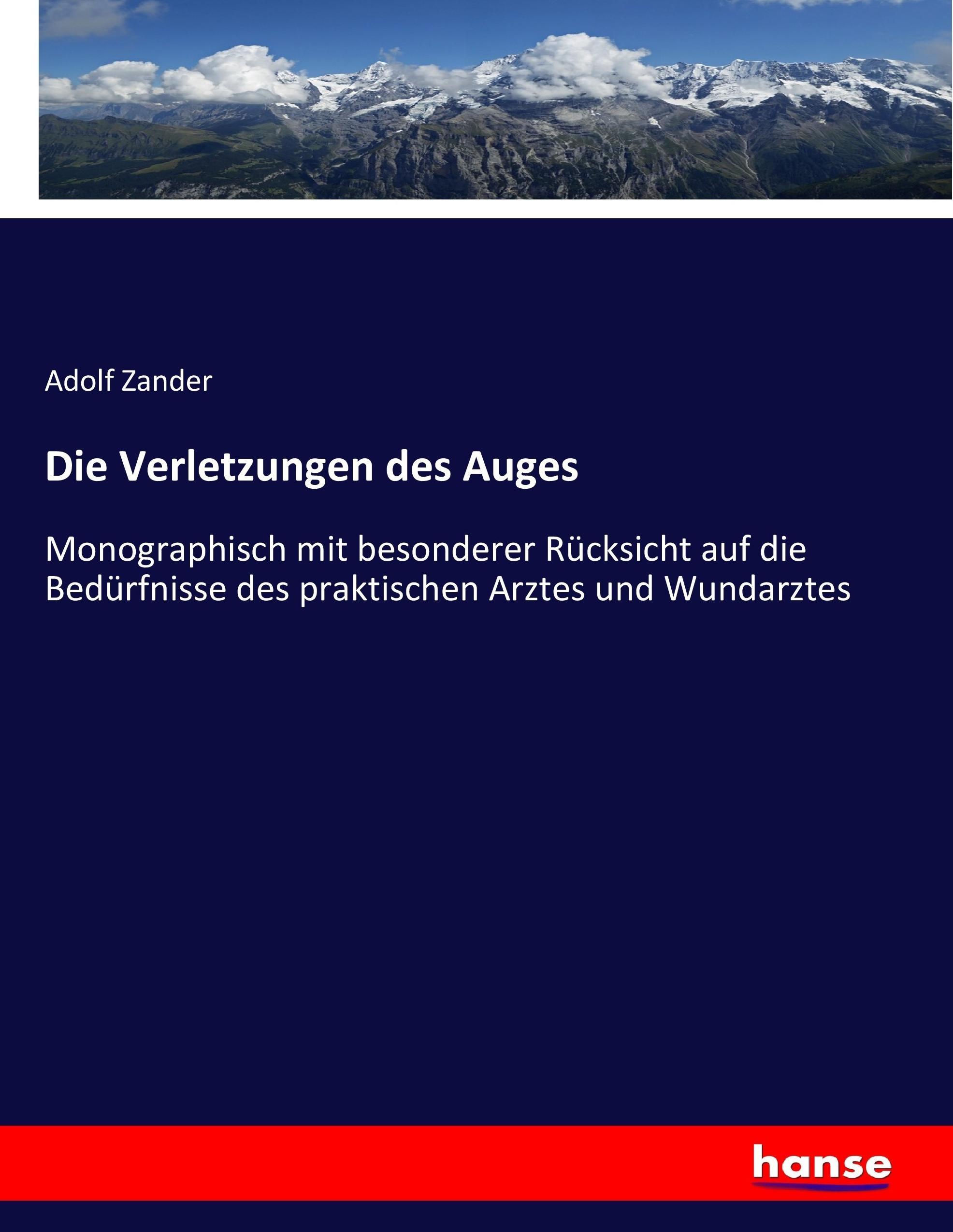 Vorderes Coverbild Die Verletzungen des Auges