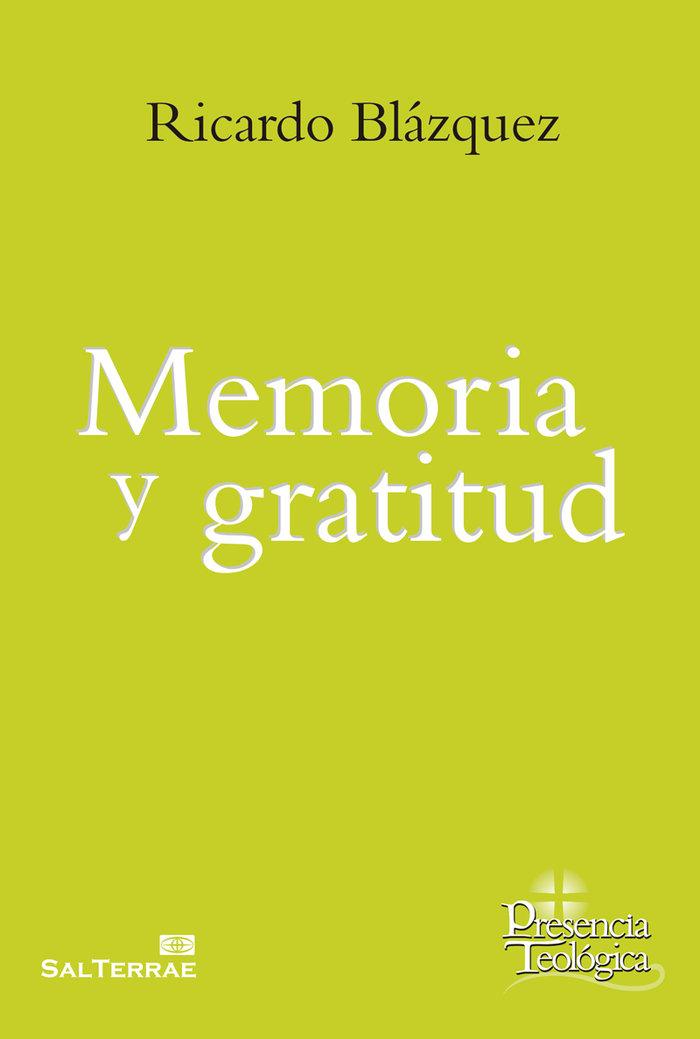 Vorderes Coverbild Memoria y gratitud
