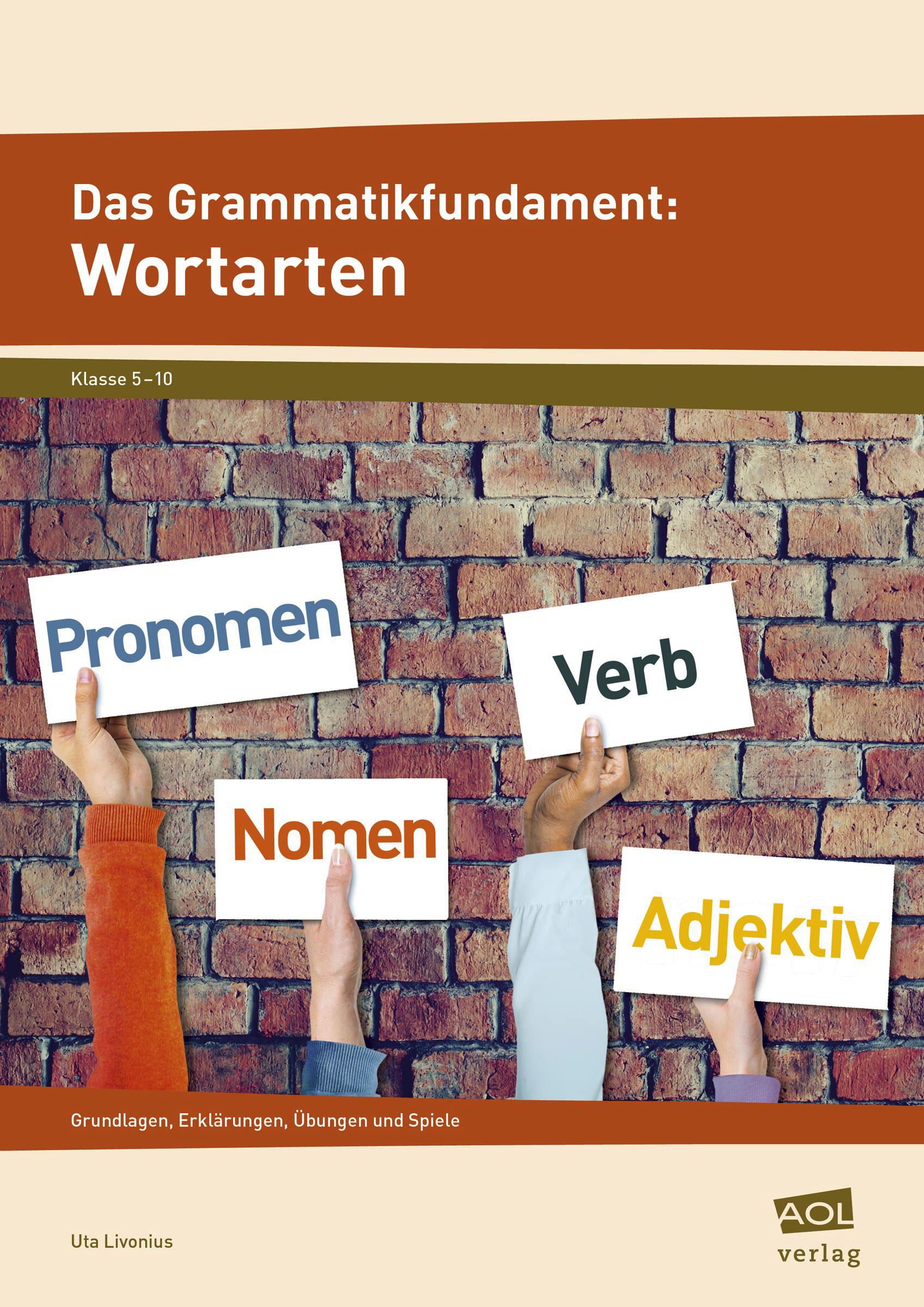 Vorderes Coverbild Das Grammatikfundament: Wortarten