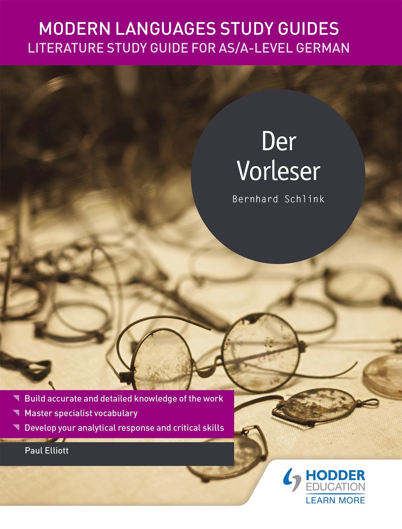 Vorderes Coverbild Modern Languages Study Guides: Der Vorleser