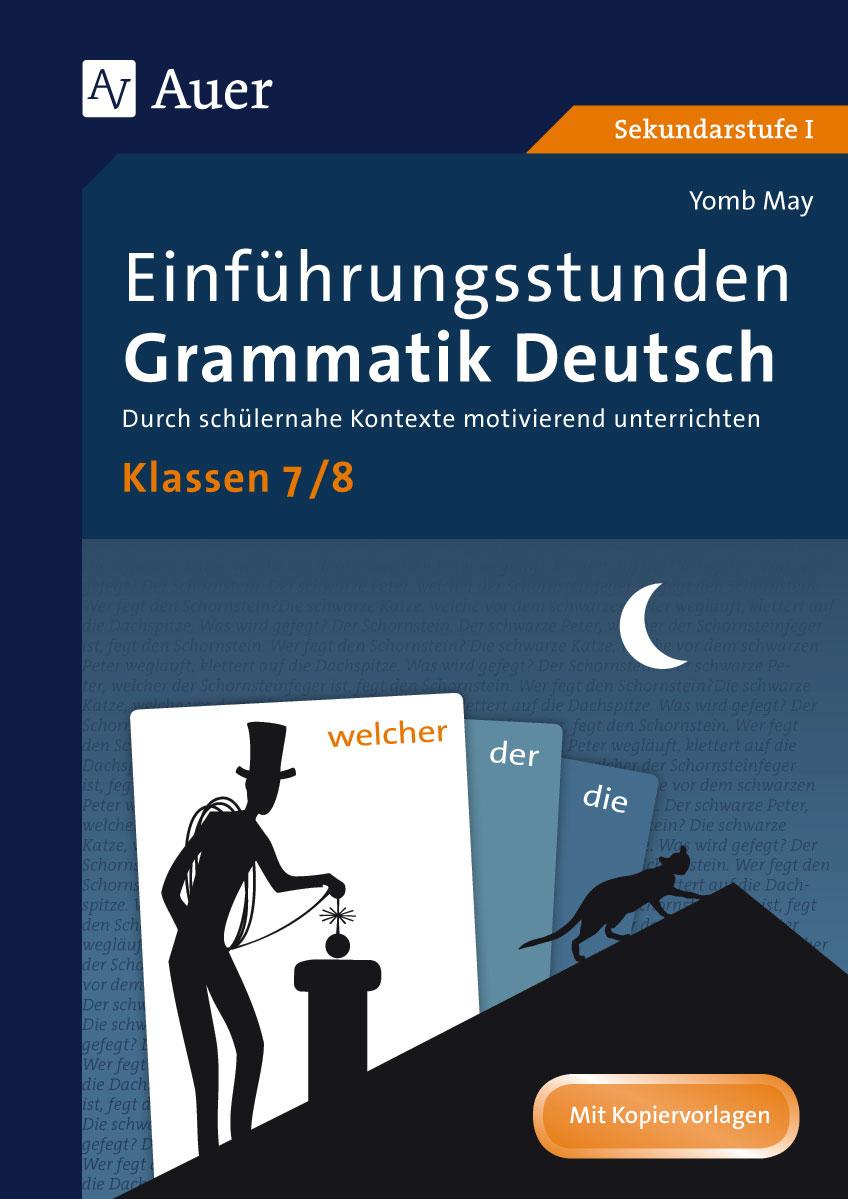 Vorderes Coverbild Einführungsstunden Grammatik Deutsch Klassen 7-8