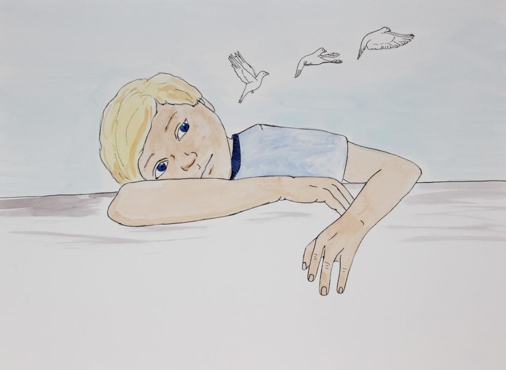 Beispielinhalt (Bild) Max, sein Opa und Columba