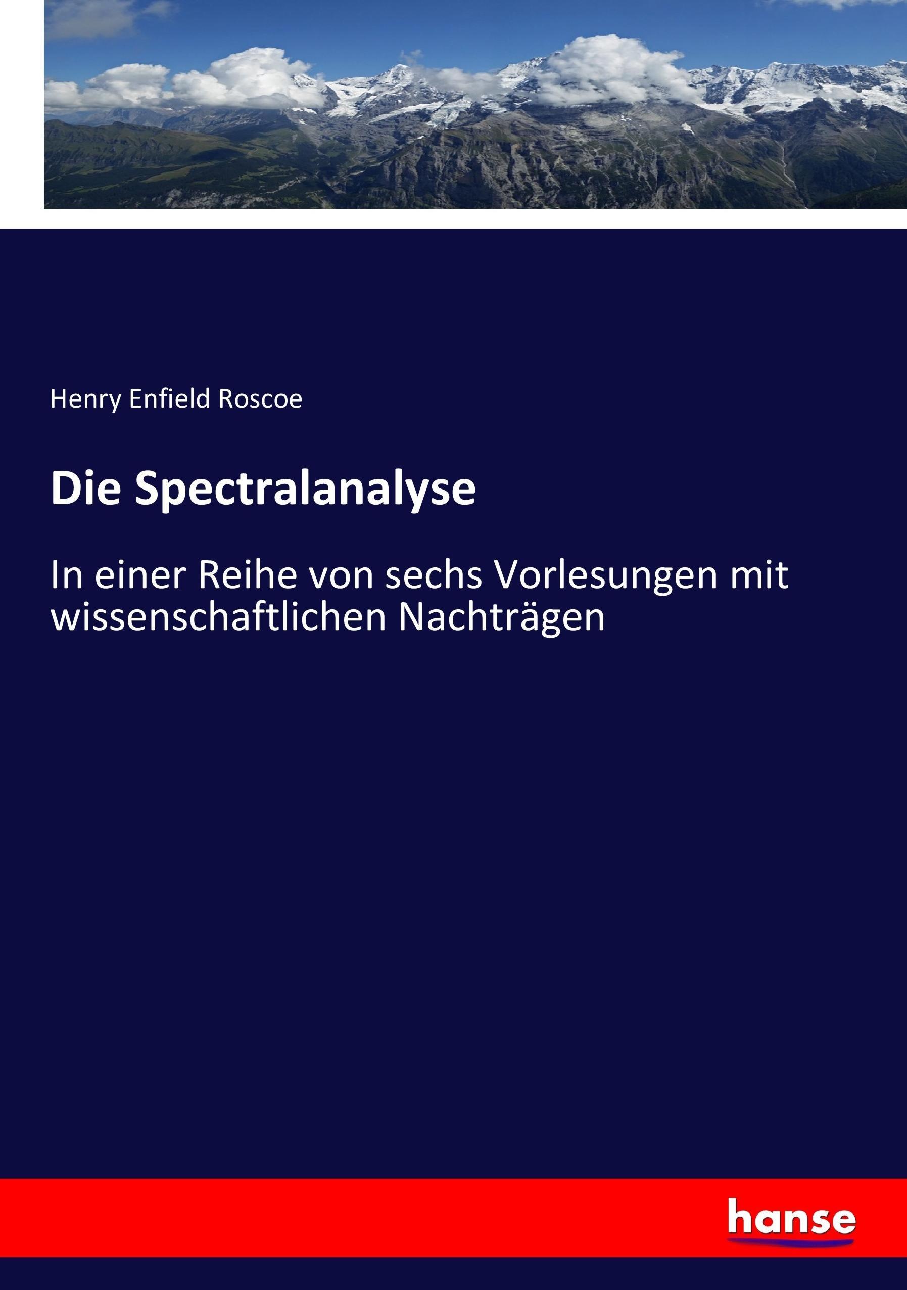 Vorderes Coverbild Die Spectralanalyse