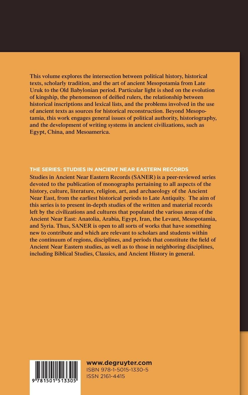 Rückseitencover History, Texts and Art in Early Babylonia