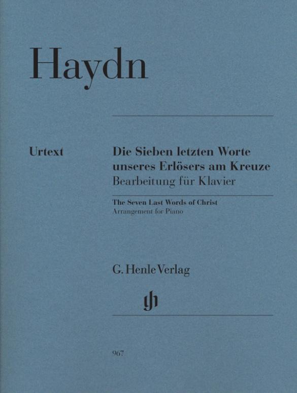 Vorderes Coverbild Haydn, Joseph - Die Sieben letzten Worte unseres Erlösers am Kreuze, Bearbeitung für Klavier