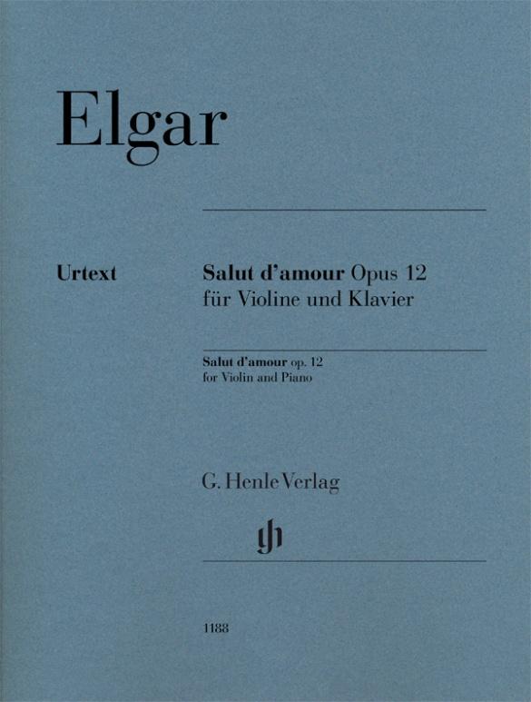 Vorderes Coverbild Salut d'amour op. 12 für Violine und Klavier