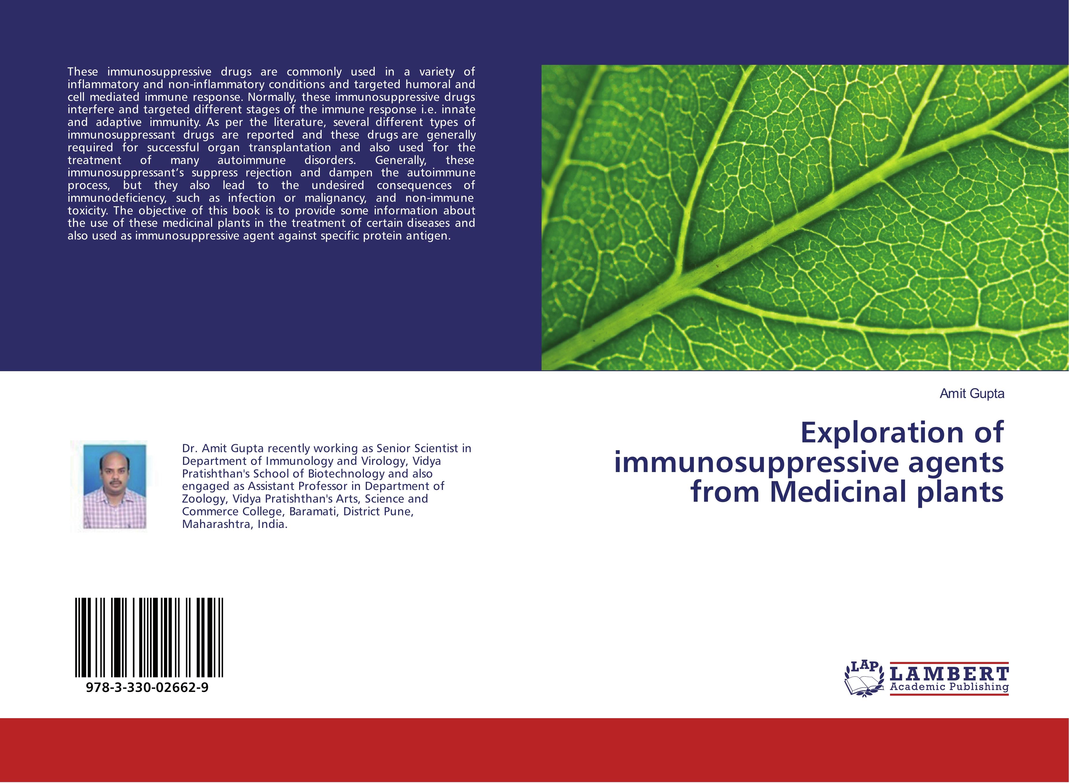 Vorderes Coverbild Exploration of immunosuppressive agents from Medicinal plants