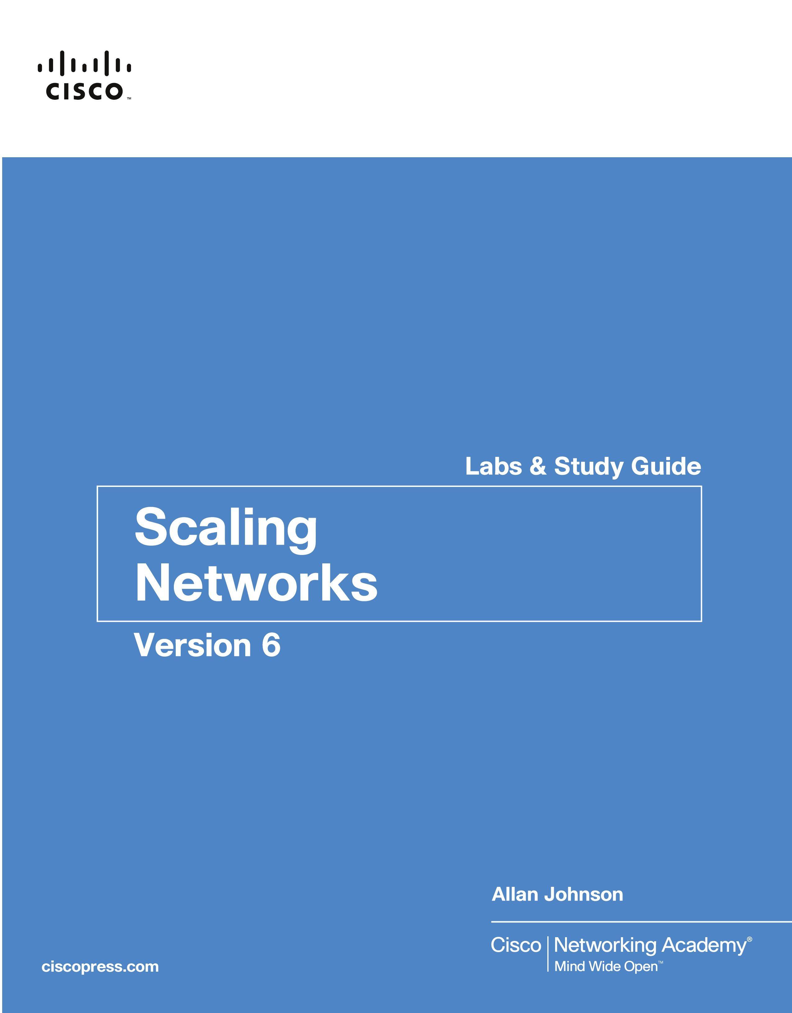 Vorderes Coverbild Scaling Networks v6 Labs & Study Guide