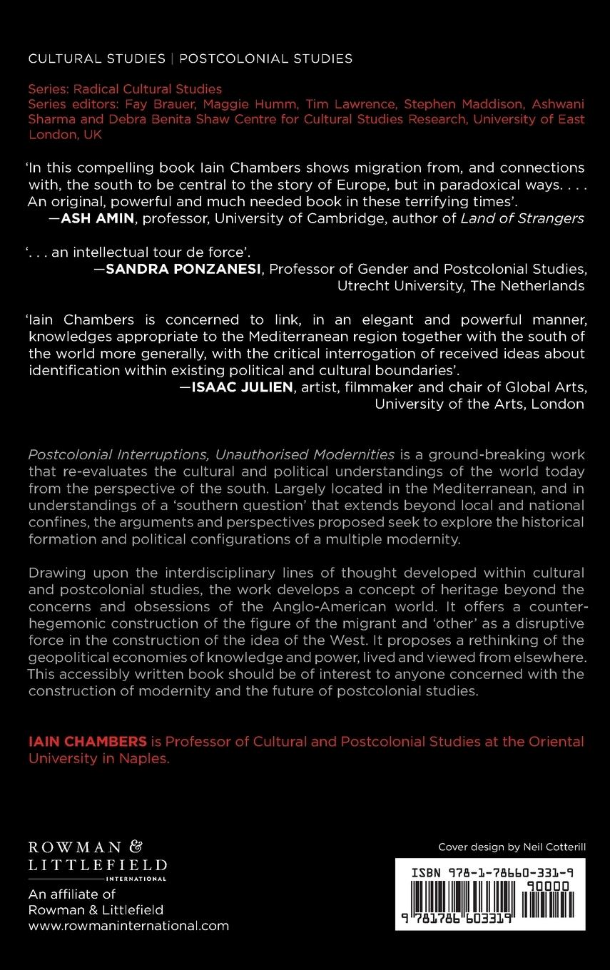 Rückseitencover Postcolonial Interruptions, Unauthorised Modernities