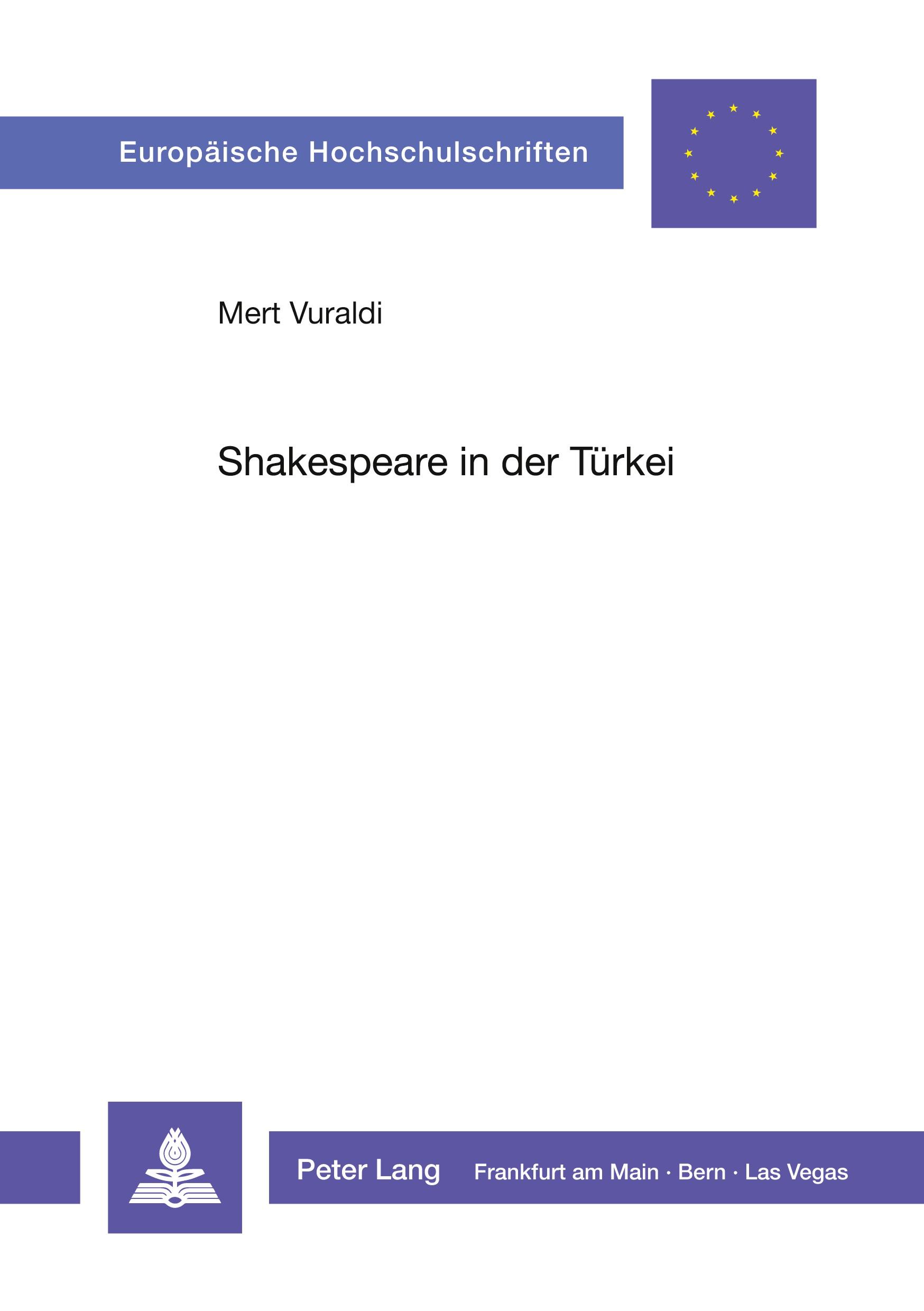 Vorderes Coverbild Shakespeare in der Türkei