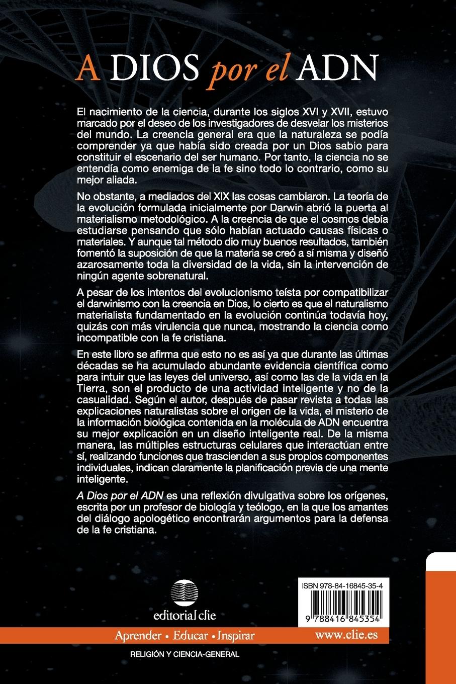 Rückseitencover A Dios por el ADN