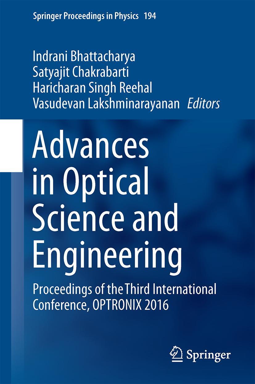 Vorderes Coverbild Advances in Optical Science and Engineering
