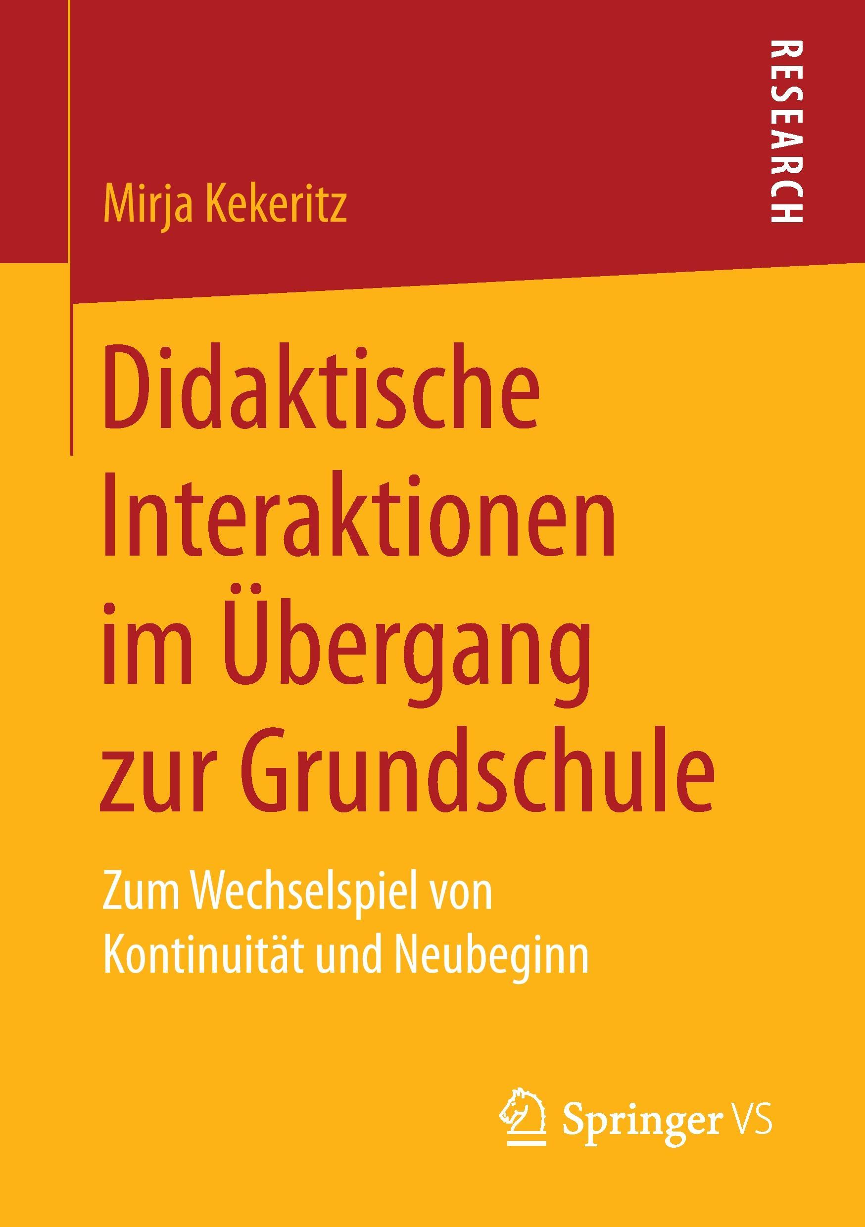 Vorderes Coverbild Didaktische Interaktionen im Übergang zur Grundschule