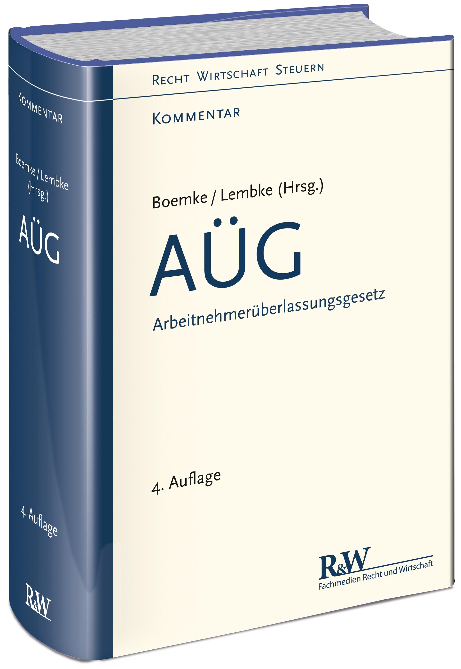 Vorderes Coverbild AÜG - Arbeitnehmerüberlassungsgesetz
