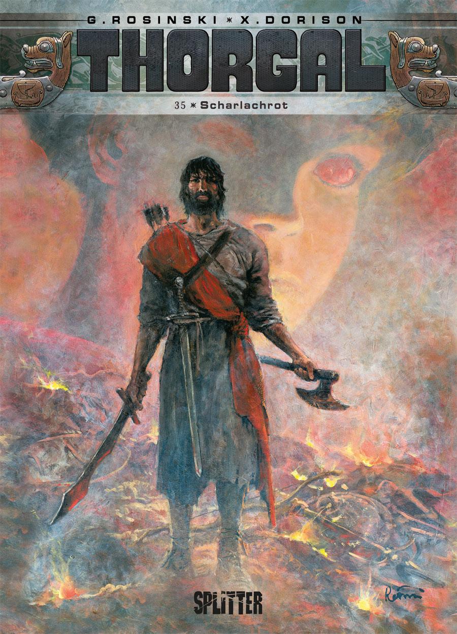 Vorderes Coverbild Thorgal 35. Scharlachrot