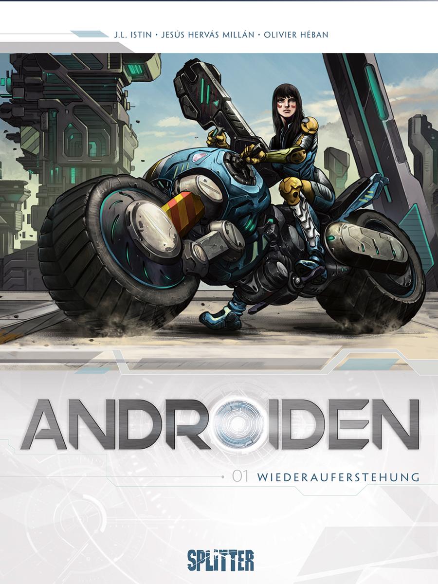 Vorderes Coverbild Androiden 01. Wiederauferstehung