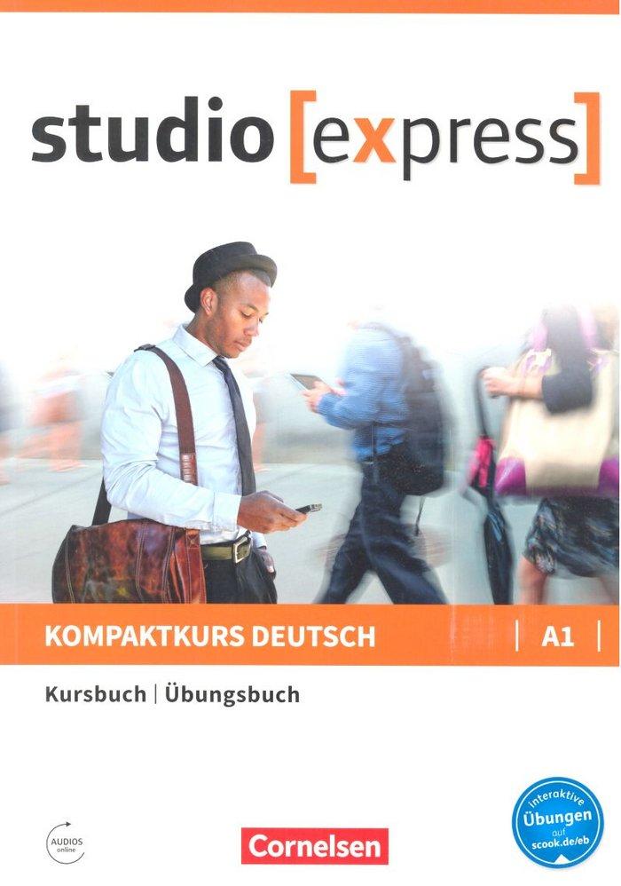Vorderes Coverbild studio express A1 - Kurs- und Übungsbuch mit Audios online