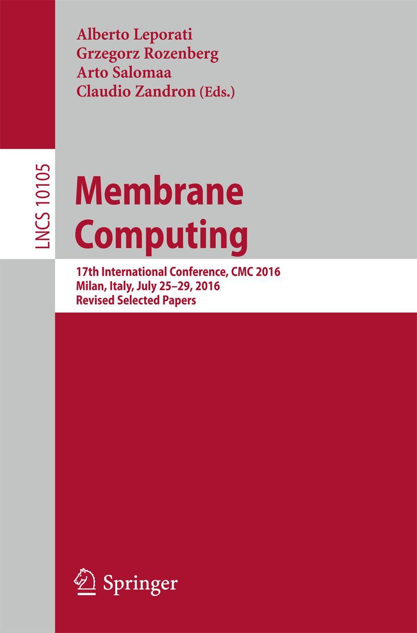 Vorderes Coverbild Membrane Computing