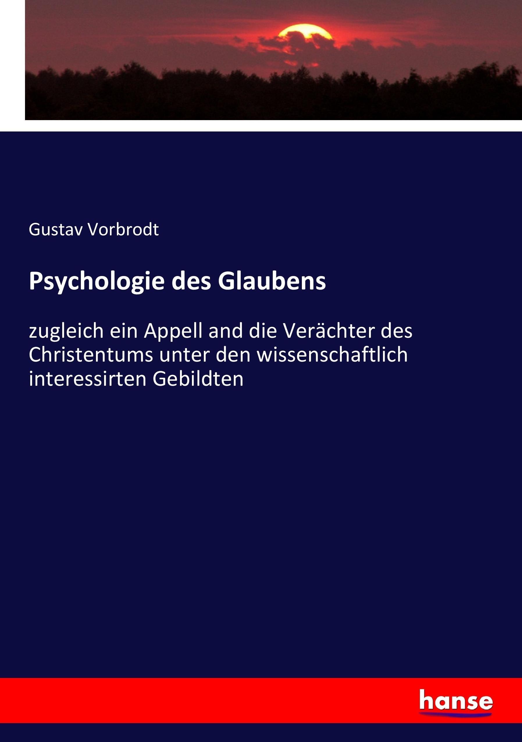 Vorderes Coverbild Psychologie des Glaubens