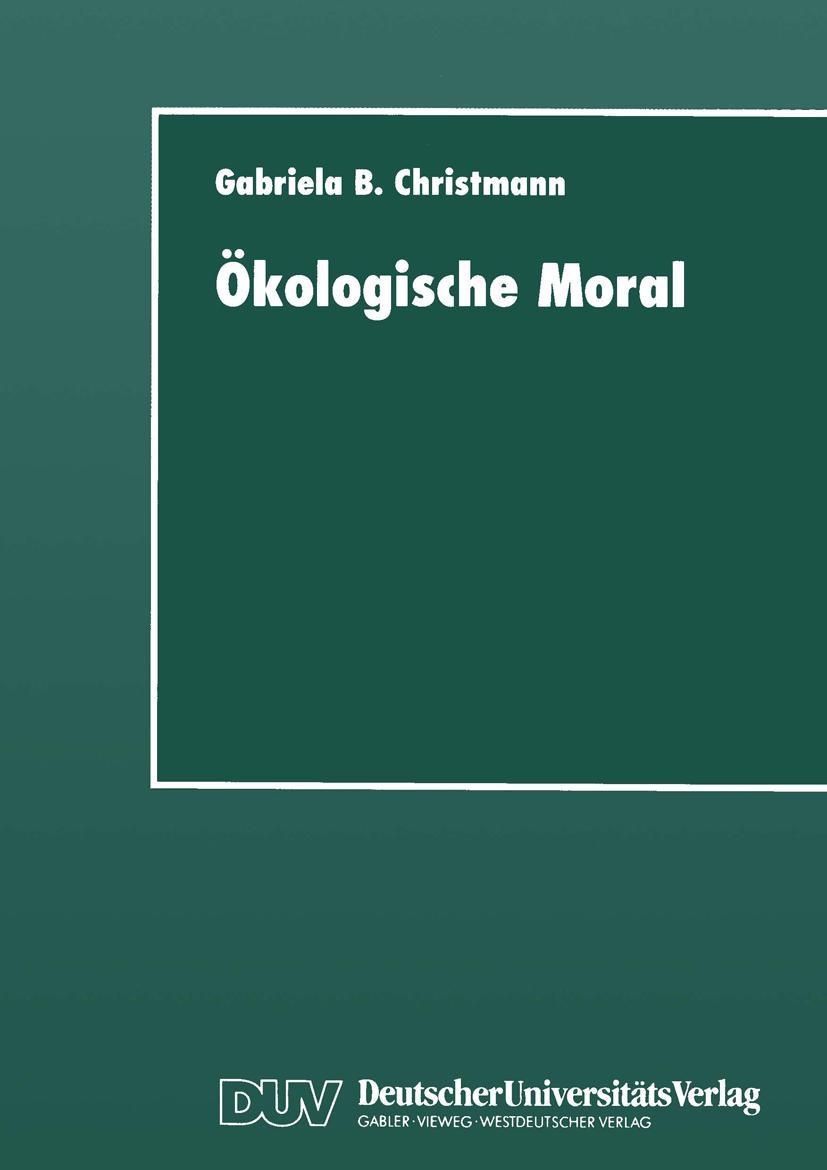 Vorderes Coverbild Ökologische Moral