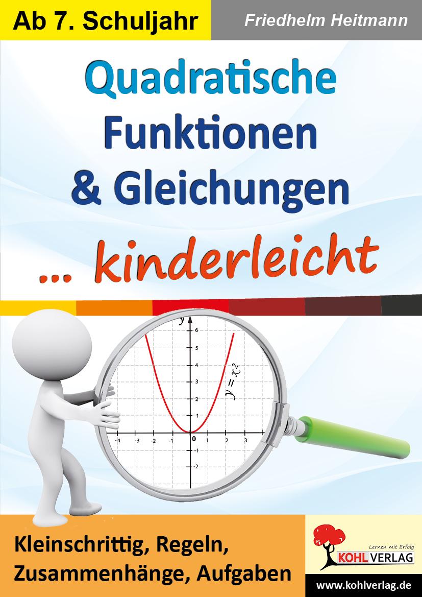 Vorderes Coverbild Quadratische Funktionen & Gleichungen ... kinderleicht