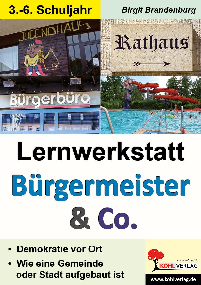 Vorderes Coverbild Lernwerkstatt Bürgermeister & Co