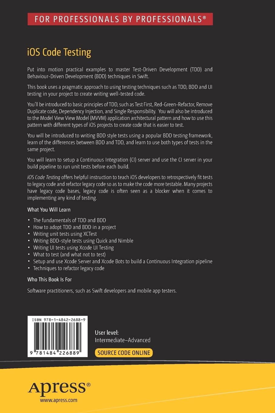 Rückseitencover iOS Code Testing