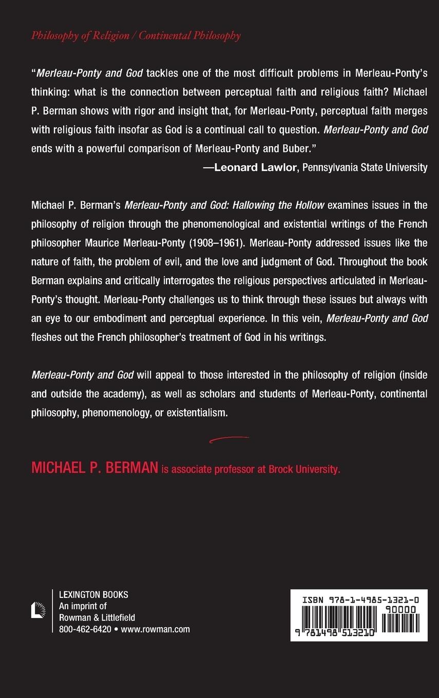 Rückseitencover Merleau-Ponty and God