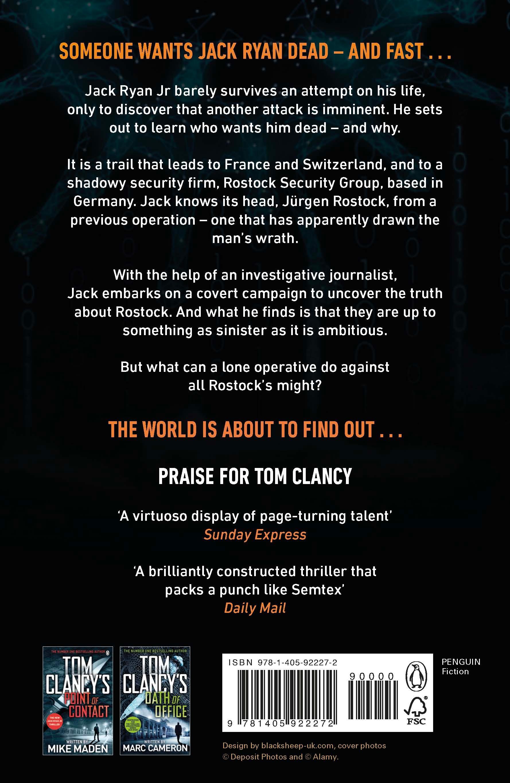 Rückseitencover Tom Clancy's Duty and Honour