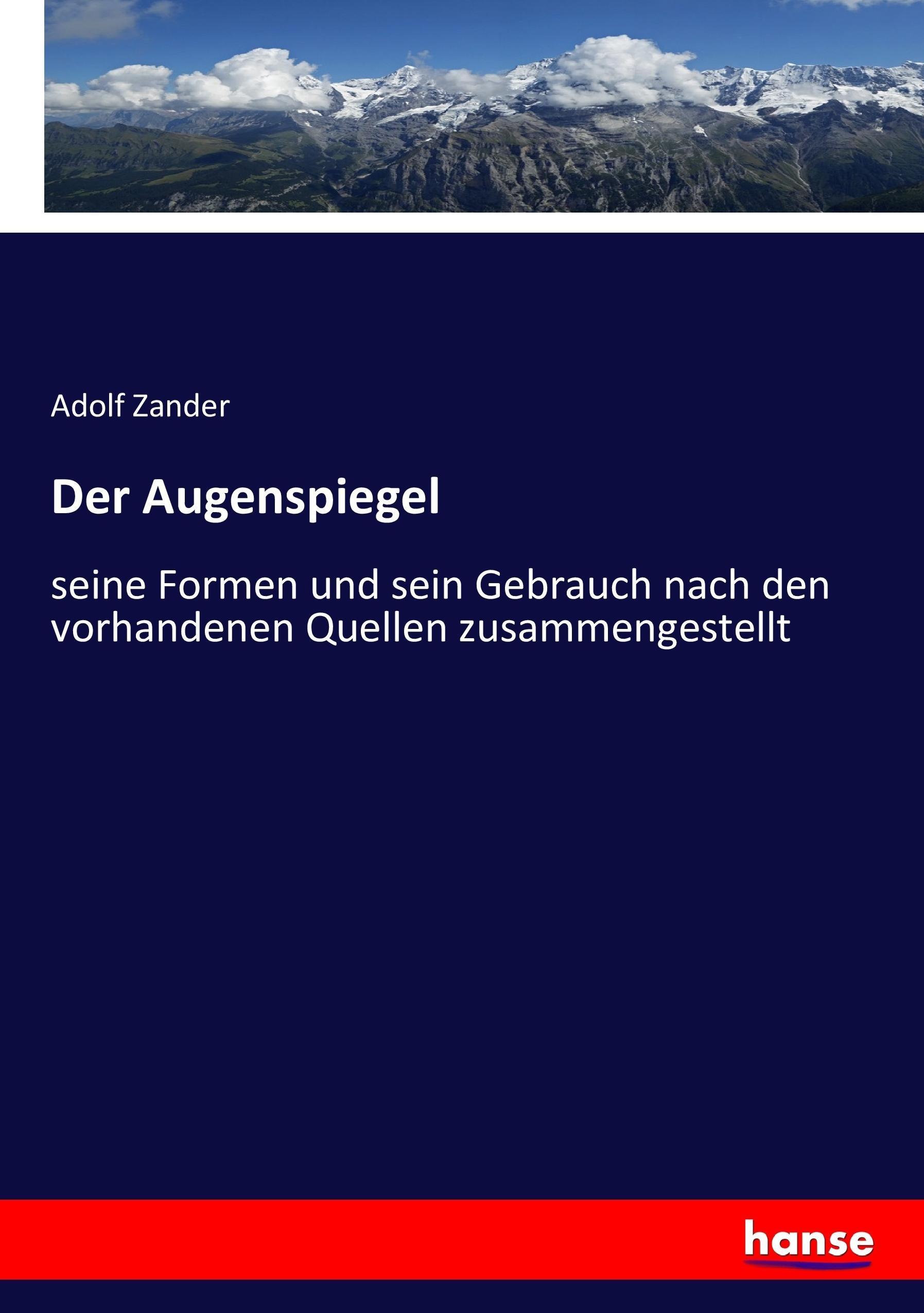 Vorderes Coverbild Der Augenspiegel