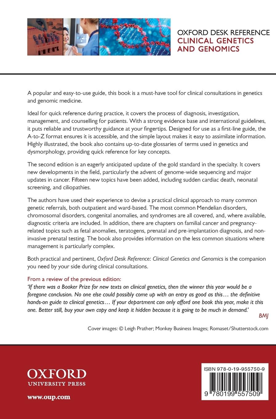 Rückseitencover OXF DESK REF CLIN GENET & GENOM 2E DRS C