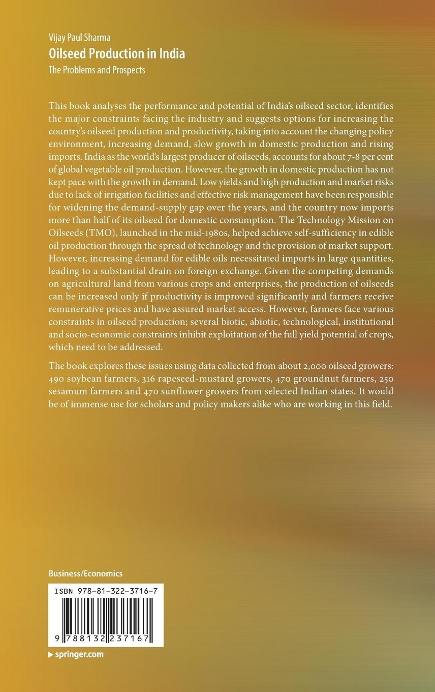 Rückseitencover Oilseed Production in India