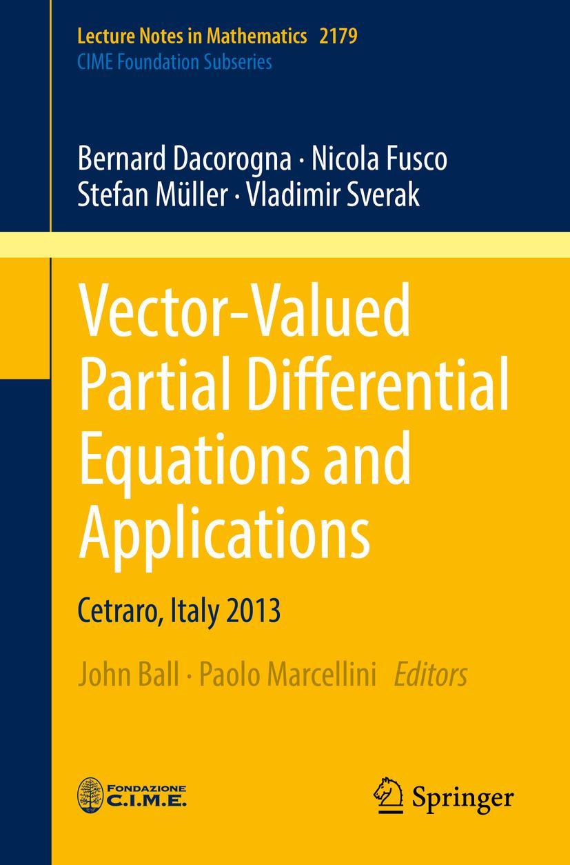 Vorderes Coverbild Vector-Valued Partial Differential Equations and Applications