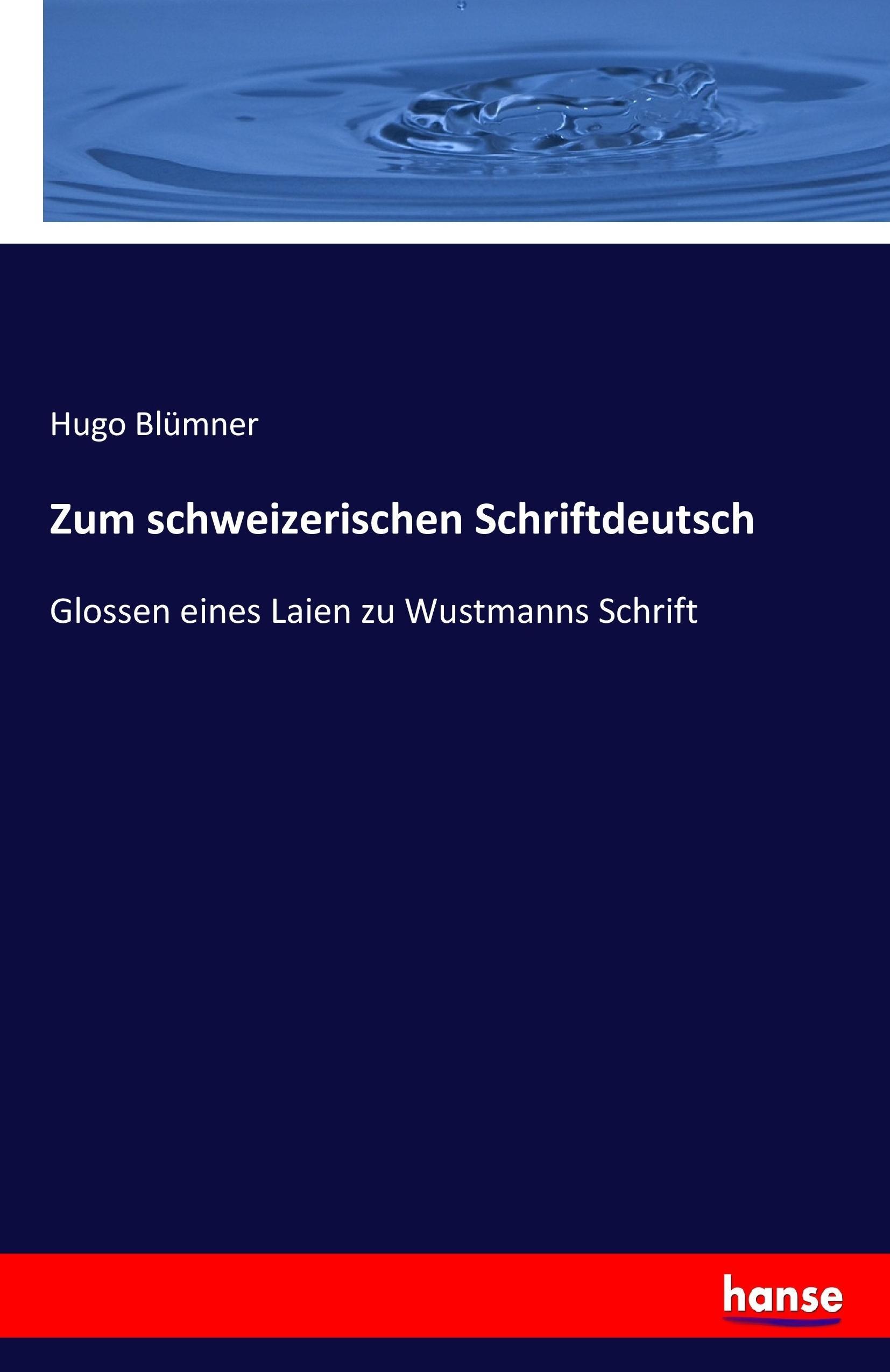 Vorderes Coverbild Zum schweizerischen Schriftdeutsch