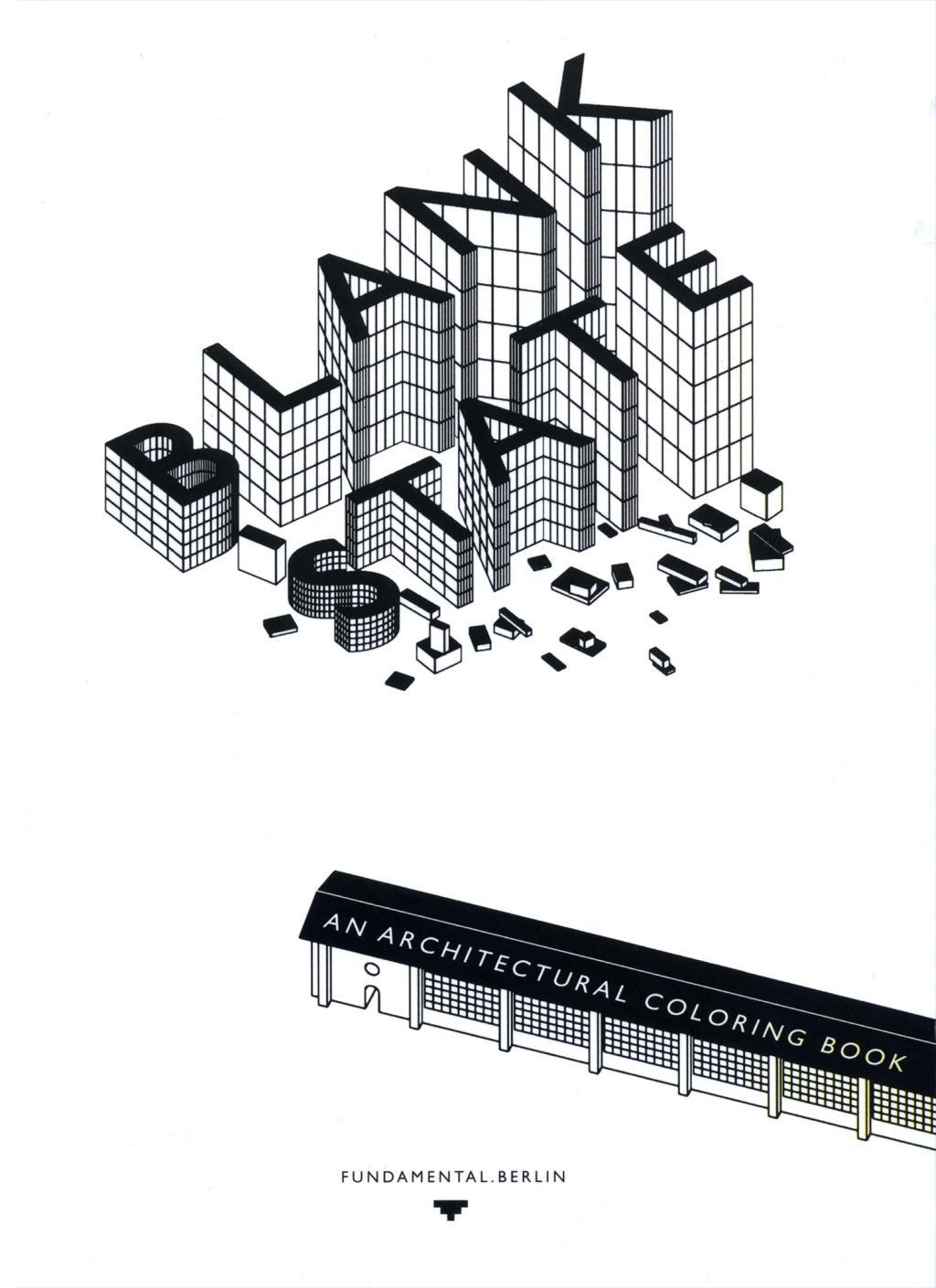 Vorderes Coverbild Blank State: An Architectural Coloring Book