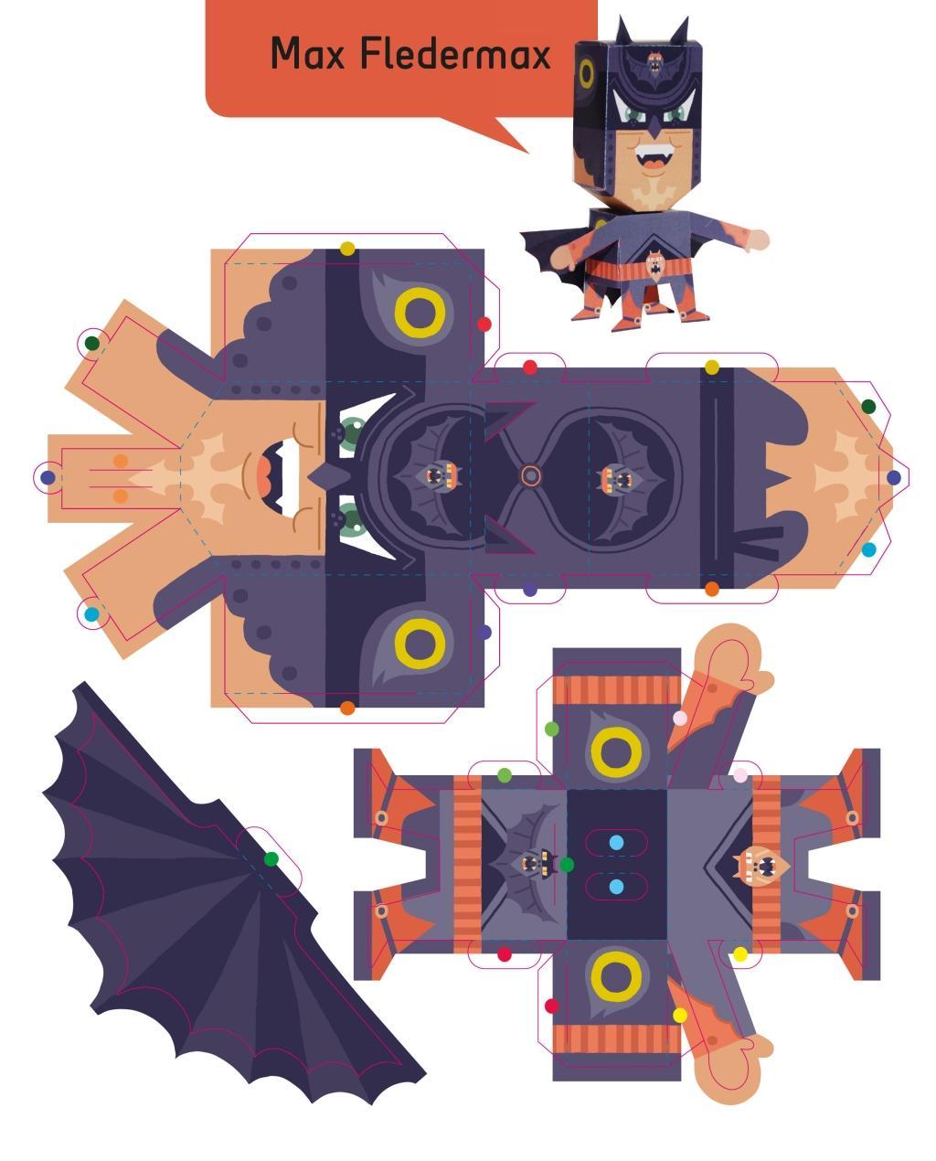 Beispielinhalt (Bild) Paper Toys: Super Heroes