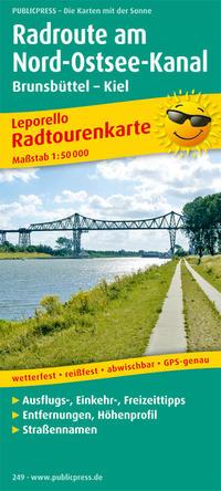 Vorderes Coverbild Radwanderkarte Radroute Nord-Ostsee-Kanal 1 : 50 000