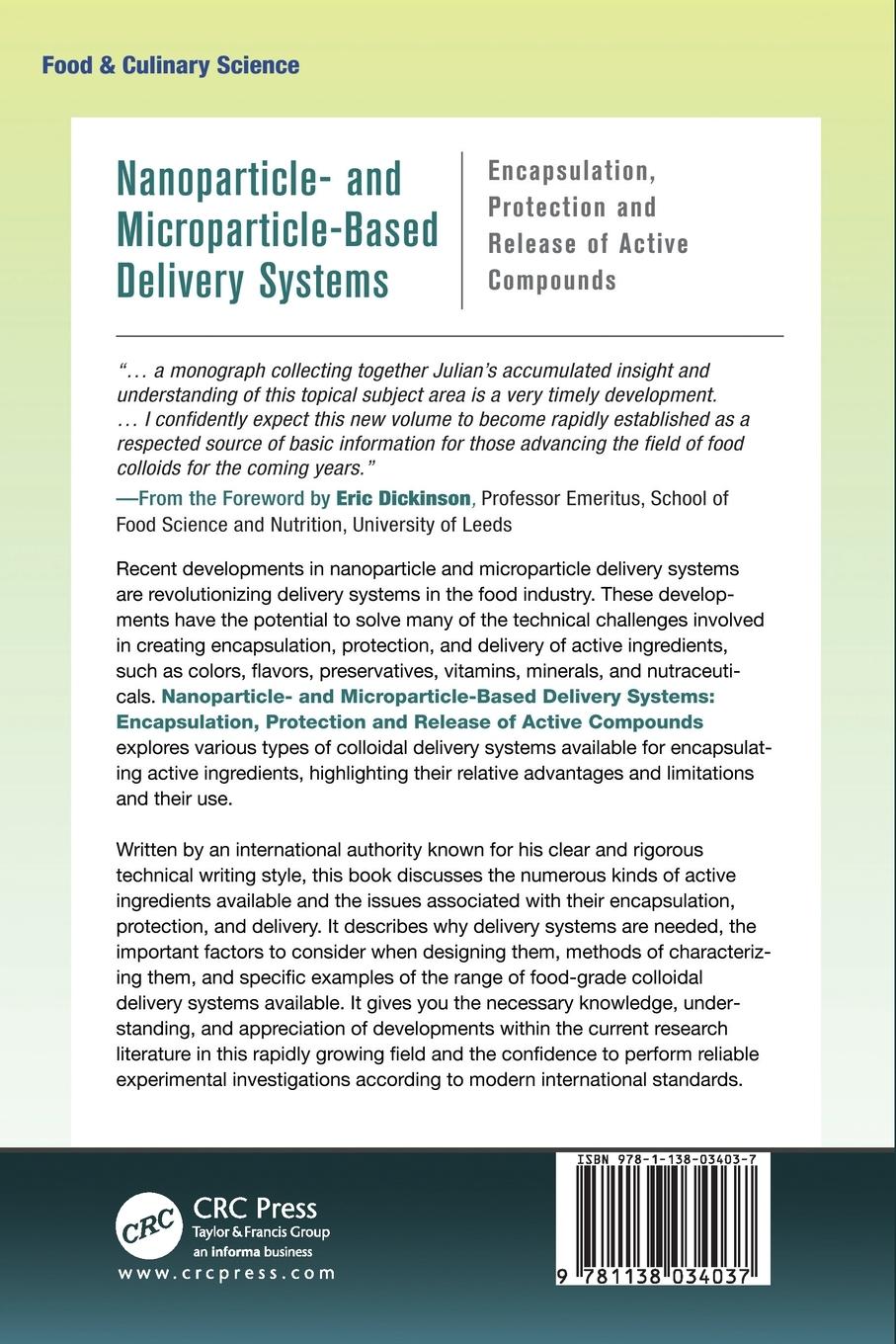 Rückseitencover Nanoparticle- and Microparticle-based Delivery Systems