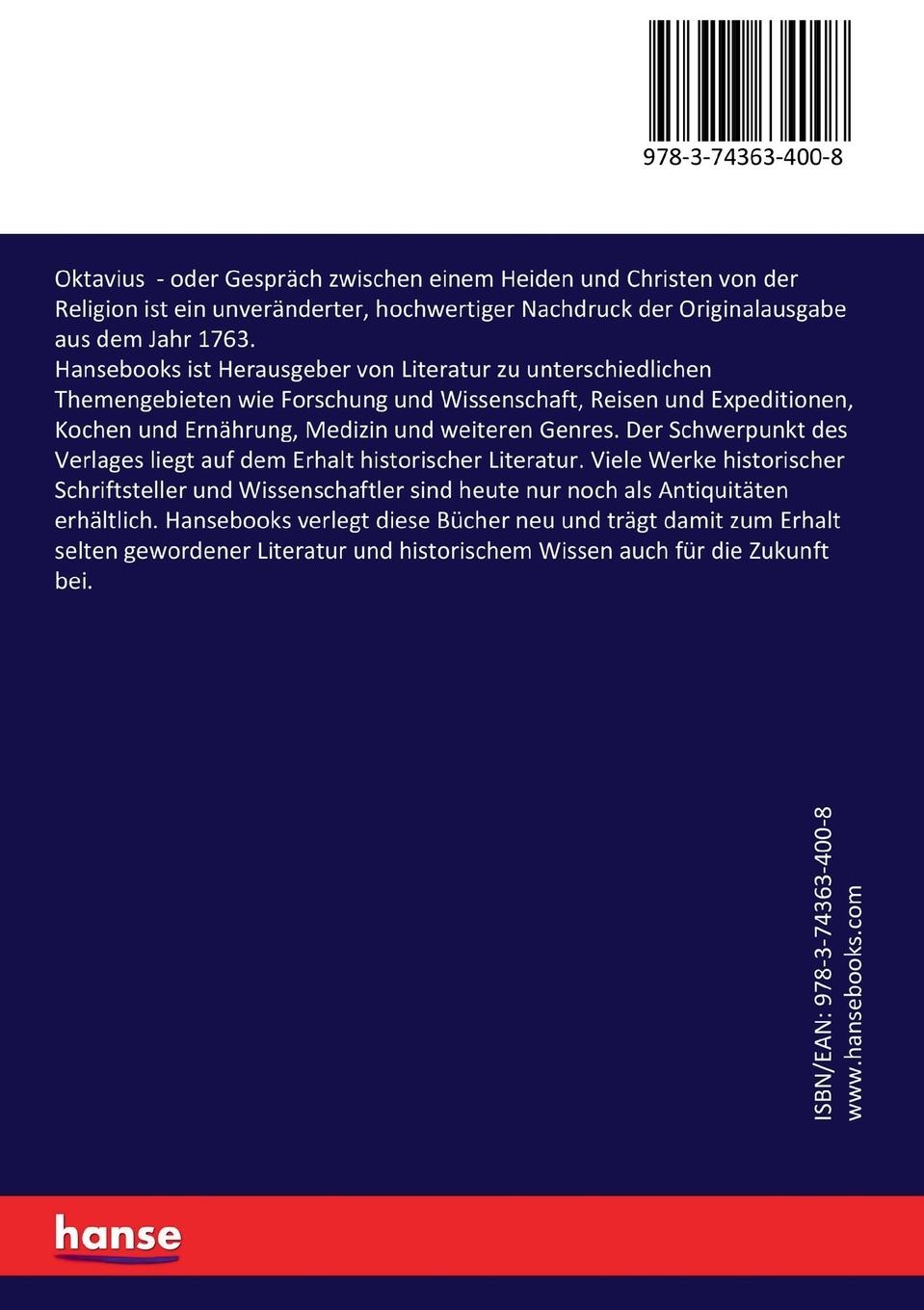 Rückseitencover Oktavius