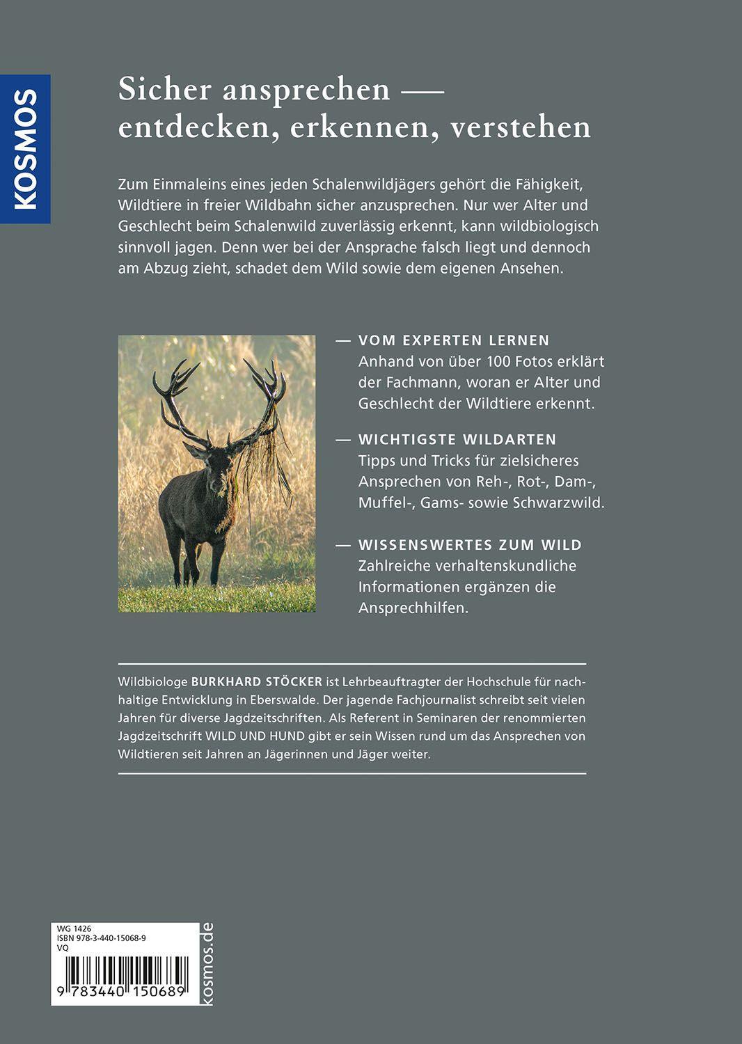 Beispielinhalt (Bild) Die Altersansprache des Schalenwilds