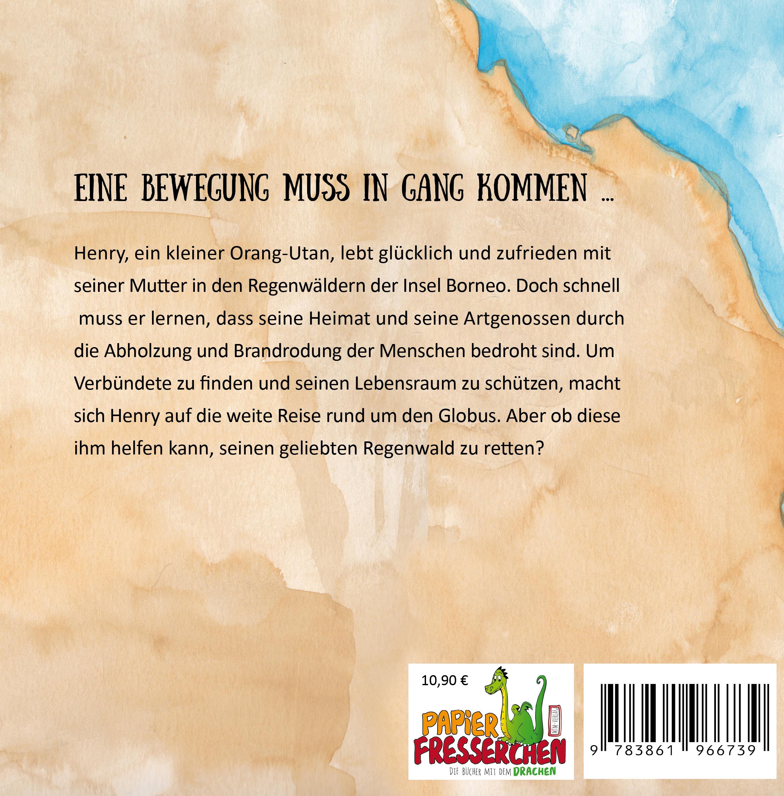 Rückseitencover Henry rettet den Regenwald