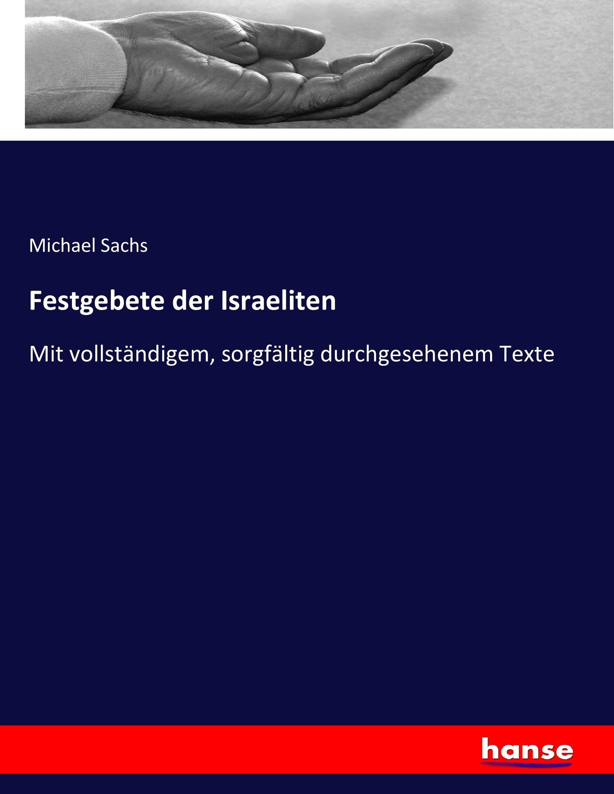 Vorderes Coverbild Festgebete der Israeliten