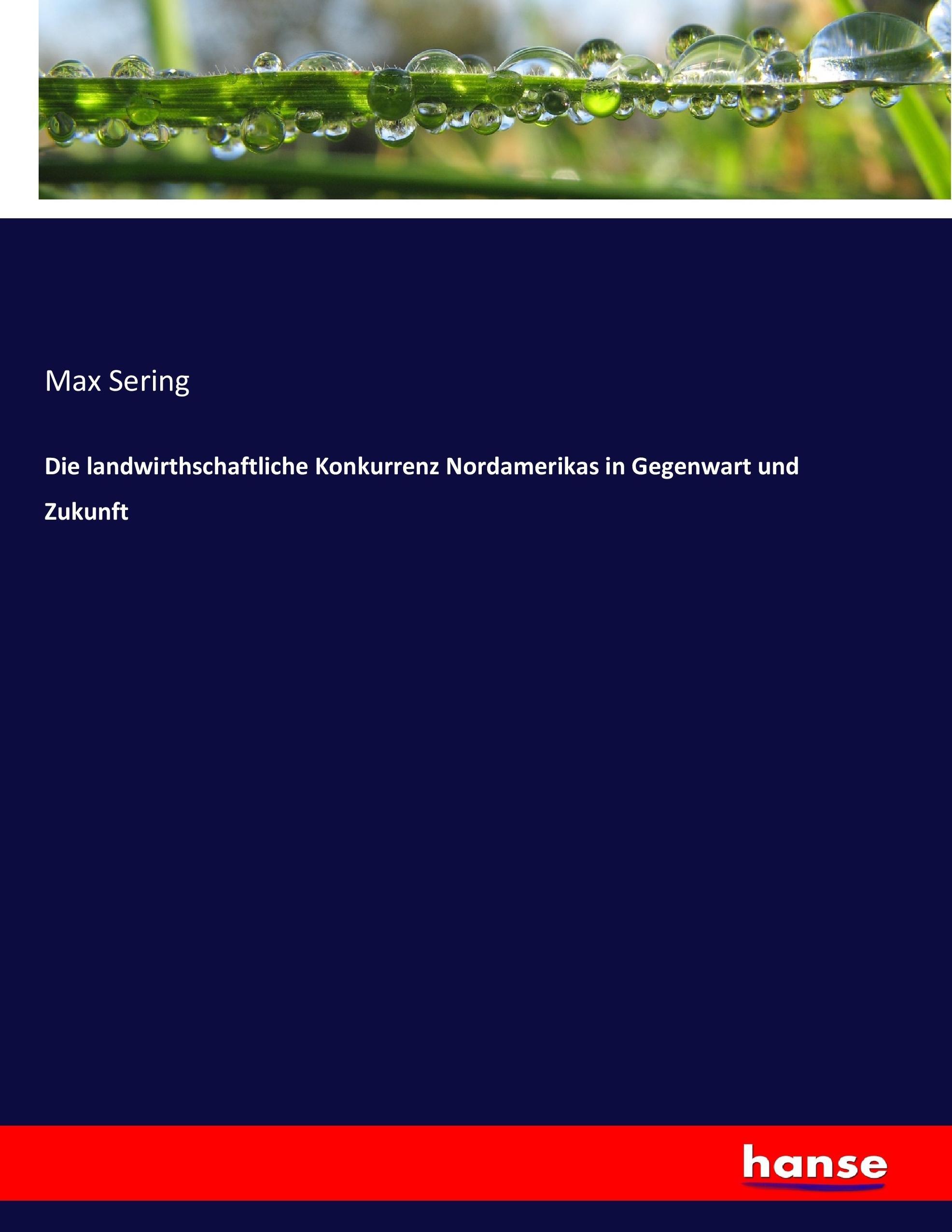 Vorderes Coverbild Die landwirthschaftliche Konkurrenz Nordamerikas in Gegenwart und Zukunft