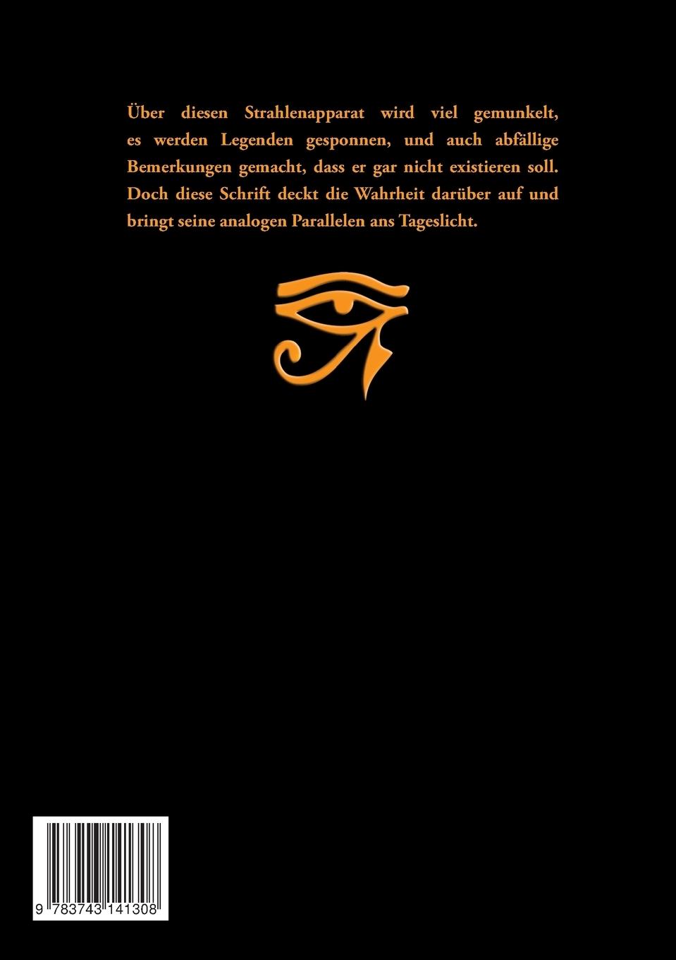 Rückseitencover Eine Abhandlung über das Tepaphon - Der Strahlenapparat der FOGC