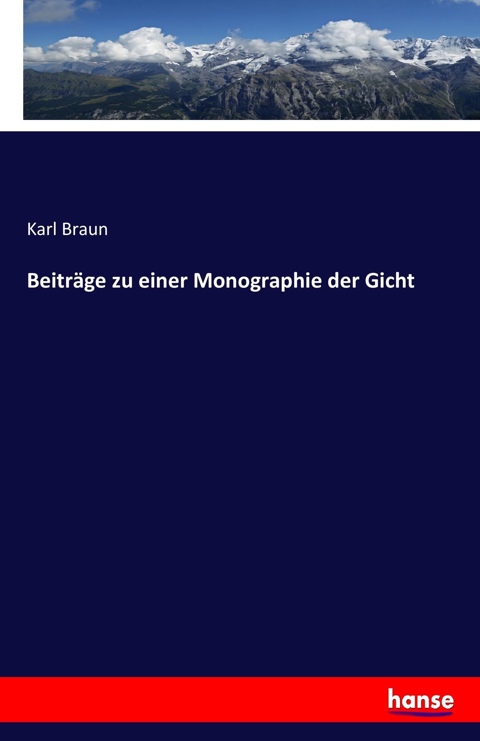 Vorderes Coverbild Beiträge zu einer Monographie der Gicht