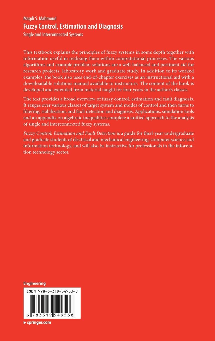 Rückseitencover Fuzzy Control, Estimation and Diagnosis