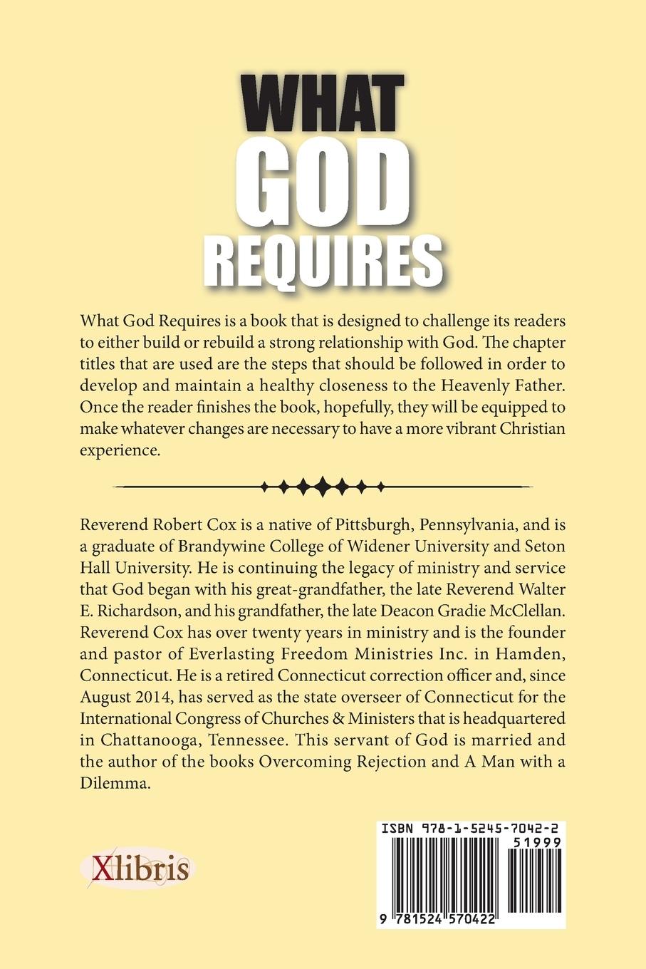 Rückseitencover What God Requires