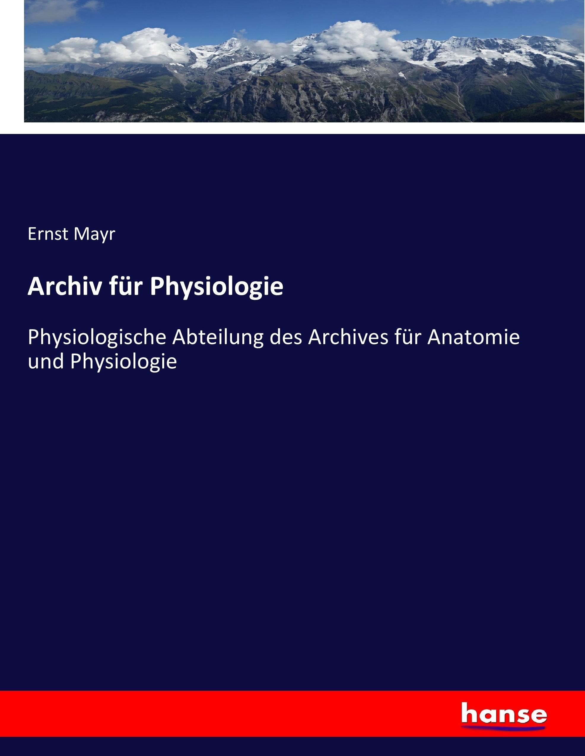 Vorderes Coverbild Archiv für Physiologie